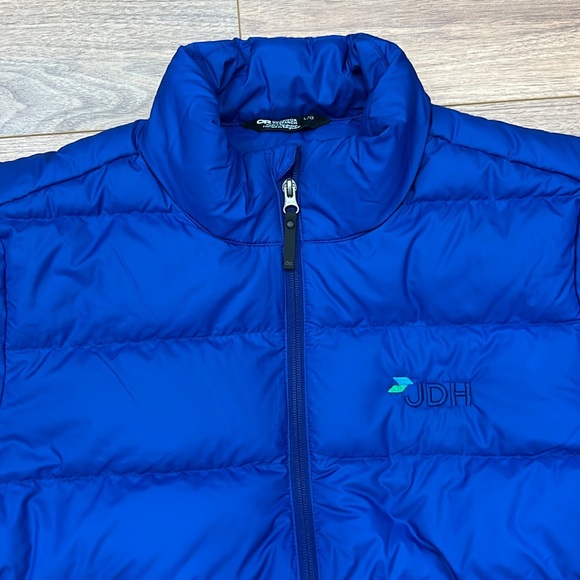 Outdoor Research Coldsnap Down Jacket in Galaxy Blue with Logo Size Large - Picture 4 of 13